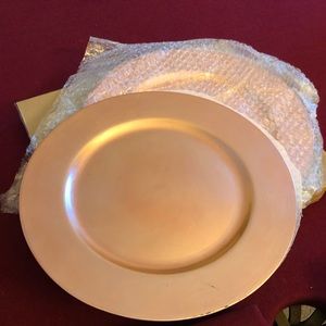13” Rose gold charger plates